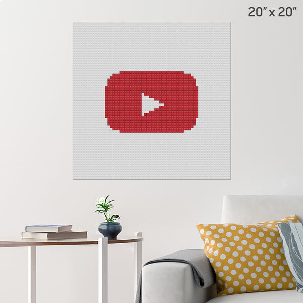 YouTube  art Brick Poster