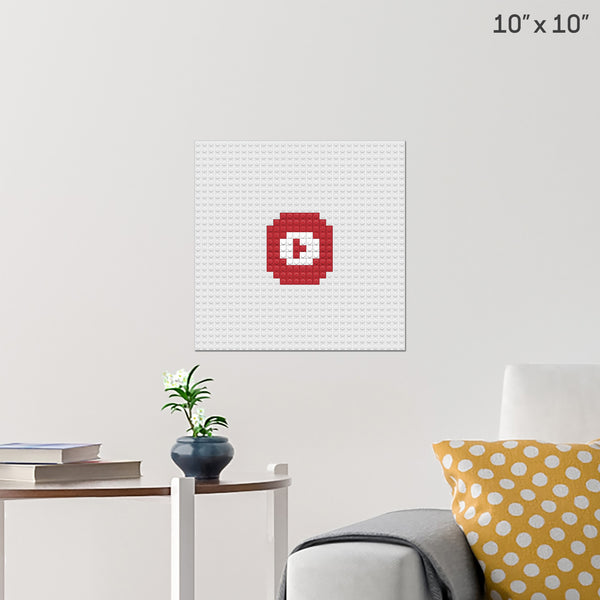 YouTube Brick Poster