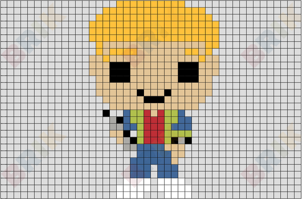 Zack Morris Pixel Art