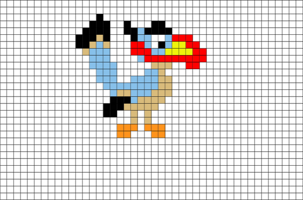 Zazu Pixel Art