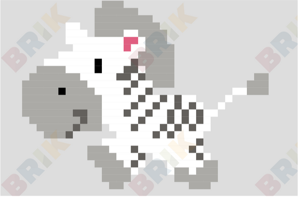 Zebra Pixel Art