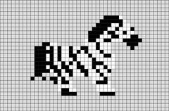 Zebra Pixel Art – BRIK
