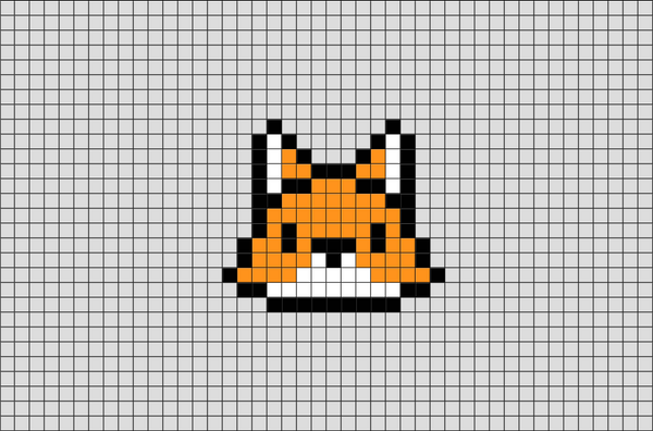Zootopia Nick Wilde Pixel Art